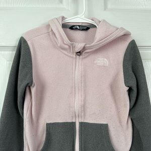 North Face Girls zip up fleece.